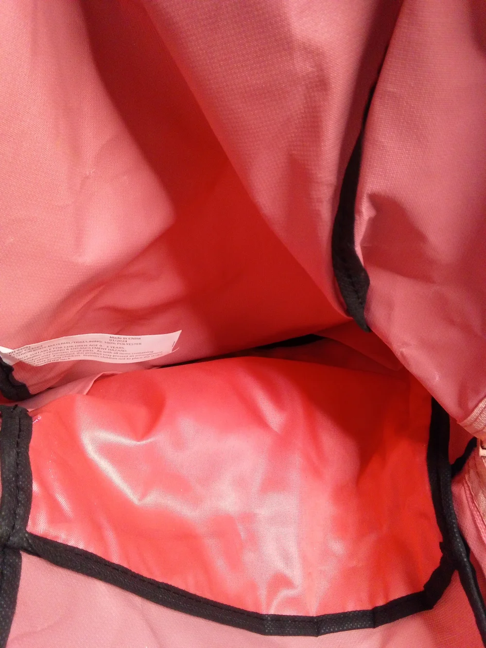 Classic Kids Pink Backpack with Front Zip Pocket